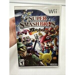 Super Smash Bros. Brawl (Nintendo Wii, 2008) Game And Case - No Manual